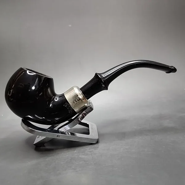 Peterson System Ebony 302 Bent Apple Estate Briar Pipe, Irish Estates - Image 3