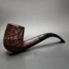 1960 Dunhill Shell 120 Sandblasted Bent Billiard Estate Briar Pipe, English Estates - Image 3