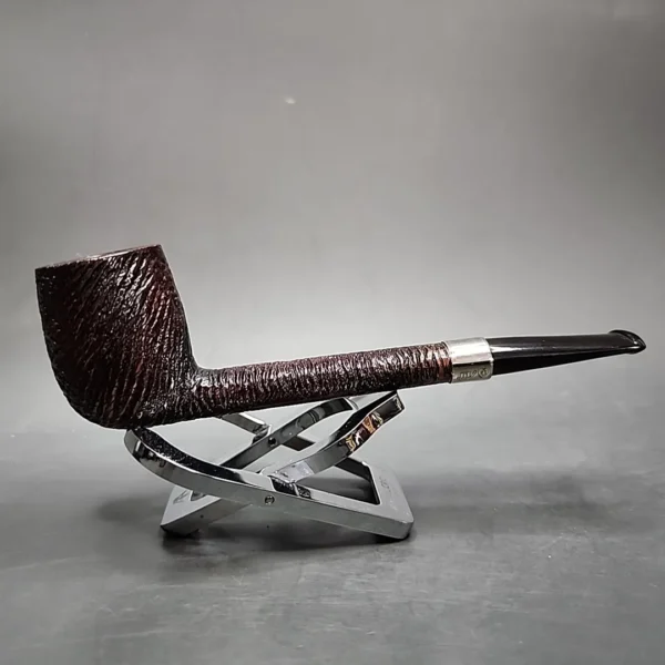 Sasieni Four Dot Amesbury Rusticated Canadian Estate Briar Pipe, English Estates - Image 3