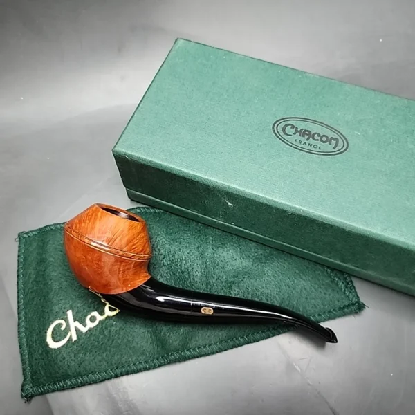 Chacom Volute Smooth Bent Rhodesian Estate Briar Pipe, Unsmoked - Image 3