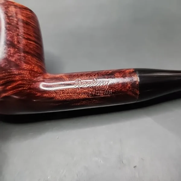 Barling Garnet Grain 6175 Smooth Billiard Estate Briar Pipe, English Estates - Image 3