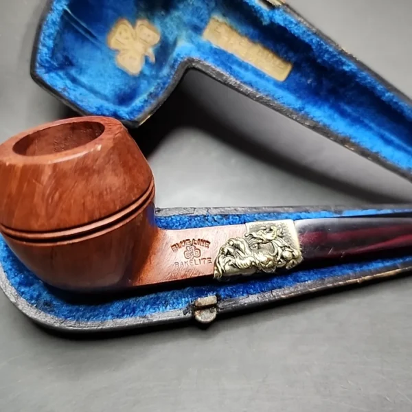 Pre-Kaywoodie KBB Blue Line Bakelite Bulldog Estate Briar Pipe, Unsmoked - Image 3