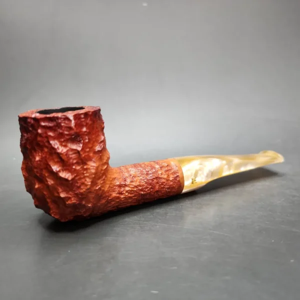 Savinelli Estella 101 Rusticated Billiard Estate Briar Pipe, Unsmoked - Image 4