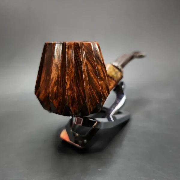 Andrey Kharitonov Smooth Volcano Handmade Briar Pipe, New - Image 4