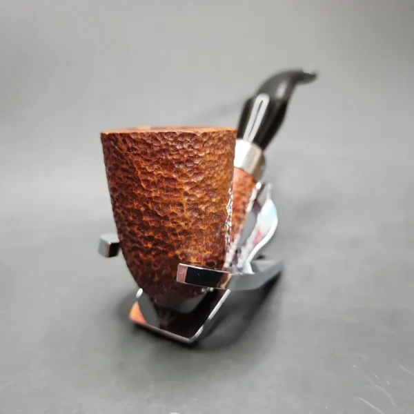 Savinelli Dry System Rusticated Bent Dublin Estate Briar Pipe, 6mm, Italian Estates - Image 4