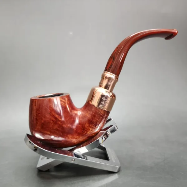 Peterson 2024 Christmas Pipe 221 Smooth Bent Billiard Briar Pipe, FT, New - Image 4
