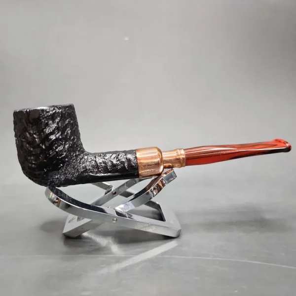 Peterson 2024 Christmas Pipe 102 Sandblasted Billiard Briar Pipe, FT, New - Image 4
