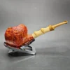 Xin Li Sandblasted Strawberry Handmade Briar Pipe, New - Image 4