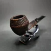 1946-1979 Sasieni Four Dot Rustic Melton Bulldog Estate Briar Pipe, English Estates - Image 4
