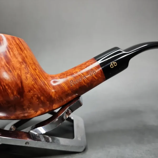 Design Berlin Rico's-06 Smooth Brandy Estate Briar Pipe, Unsmoked, 9mm - Image 4