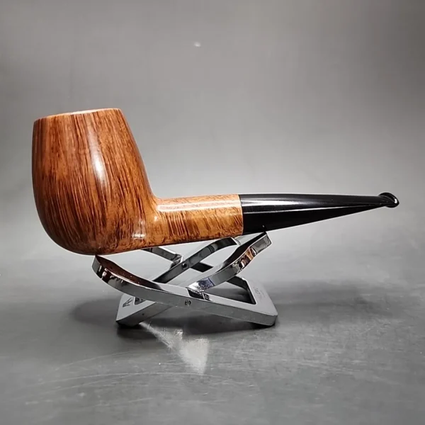WO Larsen Straight Grain Pearl Smooth Brandy Estate Briar Pipe, Danish Estates - Image 4