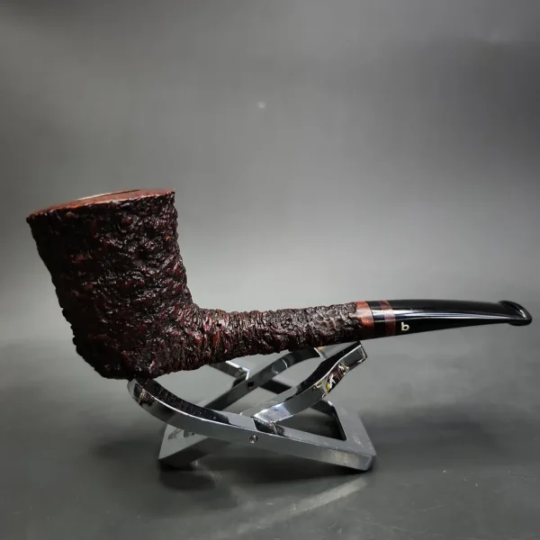 Paolo Becker Rusticated Zulu Estate Briar Pipe, Italian Estates - Image 4