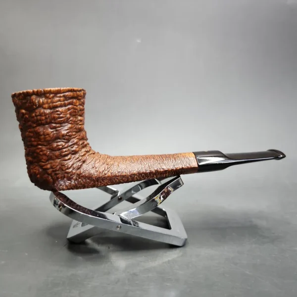 Savinelli Punto Oro Corallo 915 KS Rusticated Dublin Estate Briar Pipe, Italian Estates - Image 4