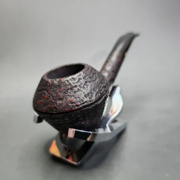 Bari Squash 7842 Sandblasted Rhodesian Estate Briar Pipe, Danish Estates - Image 4