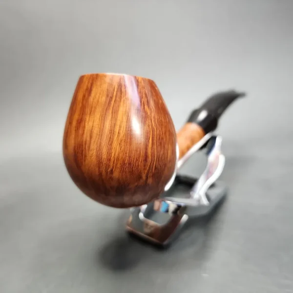 WO Larsen Straight Grain F Smooth Brandy Estate Briar Pipe, Danish Estates - Image 4