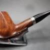 Gigi Fiamma Smooth Panel Billiard Estate Briar Pipe, Unsmoked, 9mm - Image 4