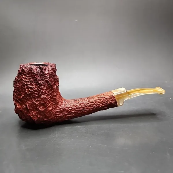 Savinelli Estella Freehand Rusticated Brandy Estate Briar Pipe, Unsmoked - Image 4