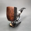 Ferndown Bark 3 Star Panel Bent Billiard Estate Briar Pipe, English Estates - Image 4