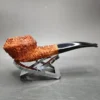 Pipe Tristan Rusticated Bent Bulldog Handmade Briar Pipe, New - Image 4