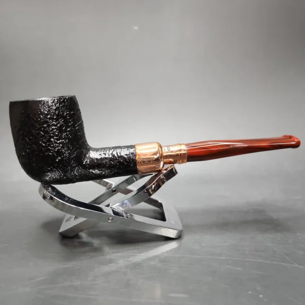 Peterson 2024 Christmas Pipe 102 Sandblasted Billiard Briar Pipe, FT, New - Image 4