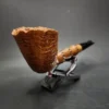 Radice Silk Cut G Sandblasted Dublin w/ Faux Bamboo Estate Briar Pipe, Italian Estates - Image 4
