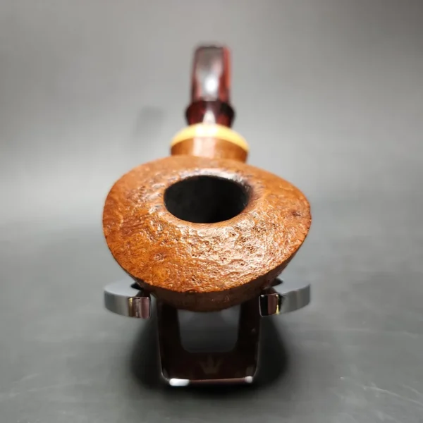 2011 Adam Davidson Sandblasted Amoeba Estate Briar Pipe, American Estates - Image 4