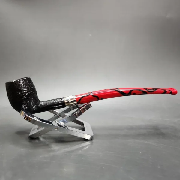Peterson 2024 Halloween Pipe Sandblasted Billiard Briar Pipe, New - Image 4