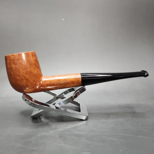 MT Natural Smooth Straight Billiard Estate Briar Pipe, Dutch Estates - Image 4