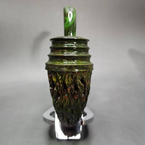 Mutcat Green Calabash Handmade Pipe, New - Image 4