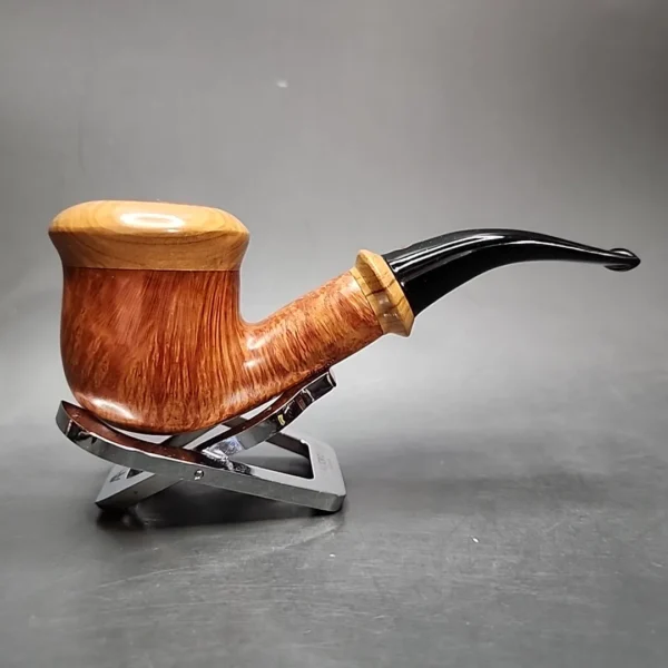 Tommaso Spanu 1999 F2 Smooth Calabash Estate Briar Pipe, Unsmoked - Image 4