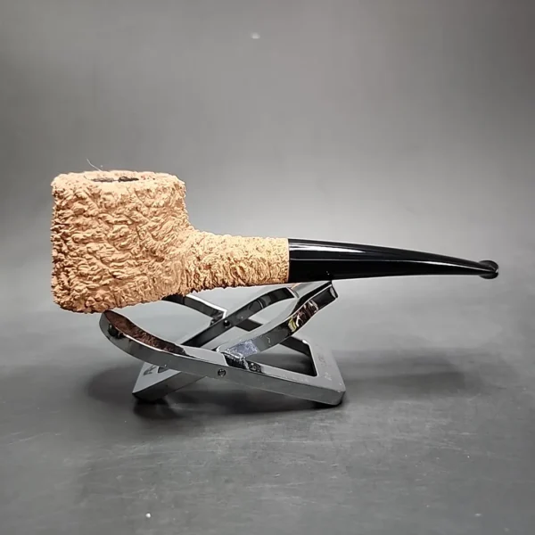 Pipe Tristan Rusticated Shape 55 Handmade Briar Pipe, New - Image 4