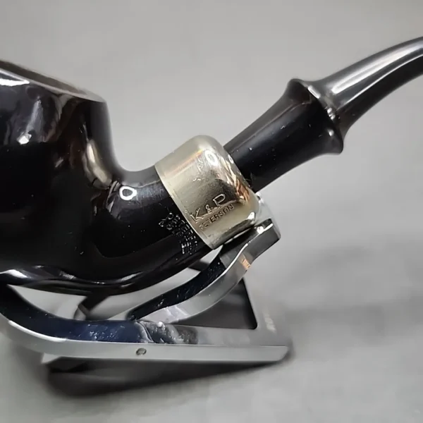 Peterson System Ebony 302 Bent Apple Estate Briar Pipe, Irish Estates - Image 4