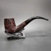 1960 Dunhill Shell 120 Sandblasted Bent Billiard Estate Briar Pipe, English Estates - Image 4