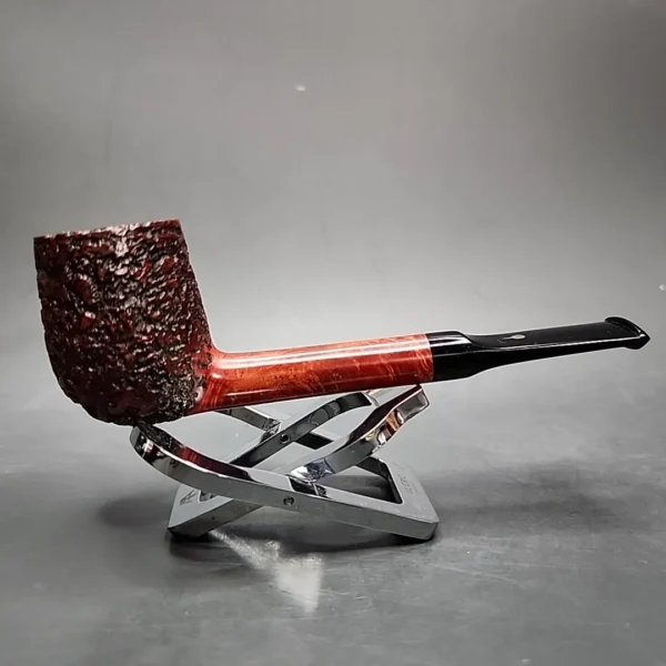 Mastro Geppetto Rusticato Partially Rusticated Lovat Estate Briar Pipe, Unsmoked - Image 4