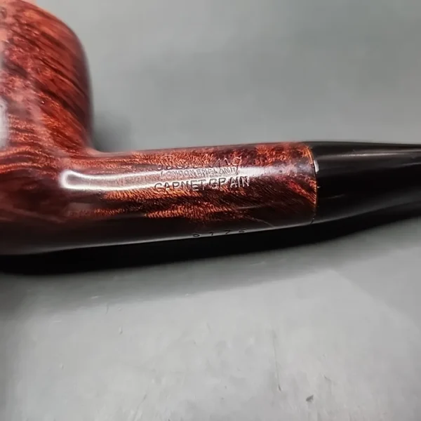 Barling Garnet Grain 6175 Smooth Billiard Estate Briar Pipe, English Estates - Image 4