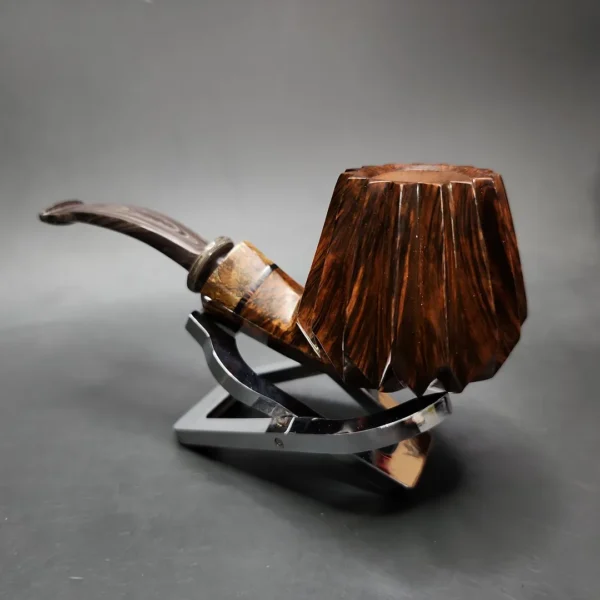 Andrey Kharitonov Smooth Volcano Handmade Briar Pipe, New - Image 5