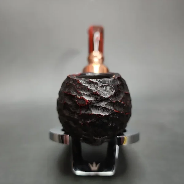 Peterson 2024 Christmas Pipe 03 Rusticated Apple Briar Pipe, FT, New - Image 5