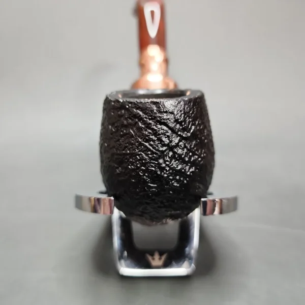 Peterson 2024 Christmas Pipe 221 Sandblasted Bent Billiard Briar Pipe, FT, New - Image 5