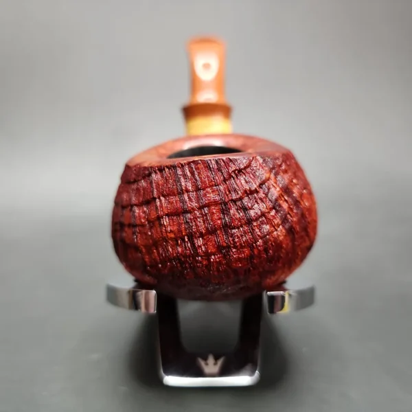 Xin Li Sandblasted Scoop Handmade Briar Pipe, New - Image 5