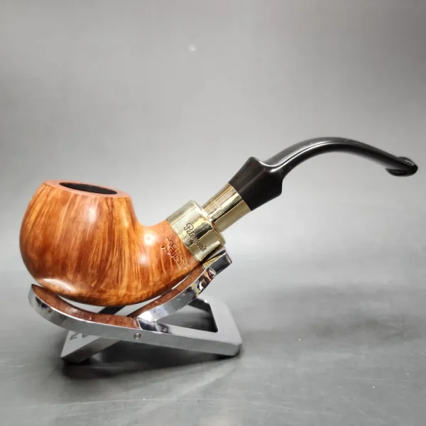 Peterson 03S Gold Spigot Bent Apple Estate Briar Pipe, Irish Estates - Image 5