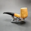 MBSD Meerschaum Deluxe Brandy Block Meerschaum Pipe, Briar-Mortise - Image 5