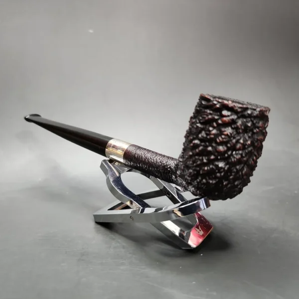 Savinelli Le Mie Rusticated Bing Billiard Estate Briar Pipe, Italian Estates - Image 5