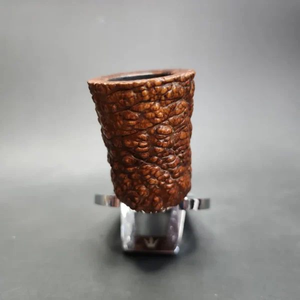 Savinelli Punto Oro Corallo 915 KS Rusticated Dublin Estate Briar Pipe, Italian Estates - Image 5