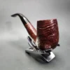 Unknown Sandblasted Bent Billiard Estate Briar Pipe, English Estates - Image 5