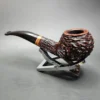 Savinelli Porto Cervo 673 KS Rusticated Bulldog Estate Briar Pipe, 6mm, Italian Estates - Image 5