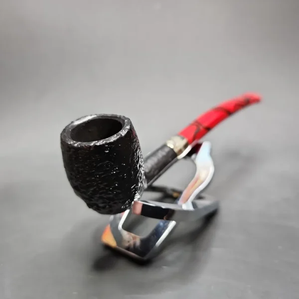 Peterson 2024 Halloween Pipe Sandblasted Billiard Briar Pipe, New - Image 5