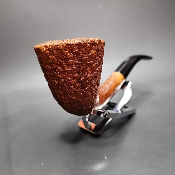 Don Carlos 2 Note Rusticated Bent Dublin Estate Briar Pipe, Italian Estates - Image 5