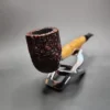 1952 Dunhill Shell Whangee Sandblasted Billiard Estate Briar Pipe, English Estates - Image 5