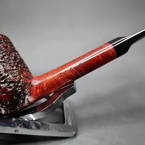 Mastro Geppetto Rusticato Partially Rusticated Lovat Estate Briar Pipe, Unsmoked - Image 5