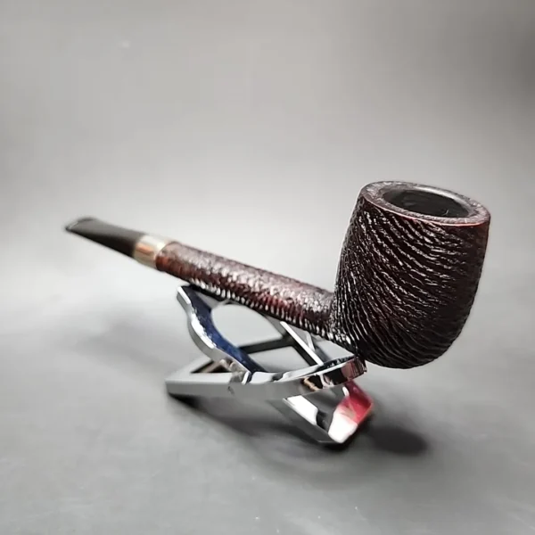 Sasieni Four Dot Amesbury Rusticated Canadian Estate Briar Pipe, English Estates - Image 5
